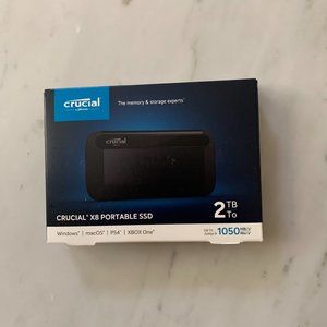Crucial X8 2TB Portable SSD Drive 1050mb/s PC and MAC – NEW